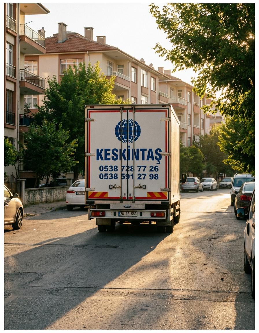 Asansörlü nakliyat çalışması